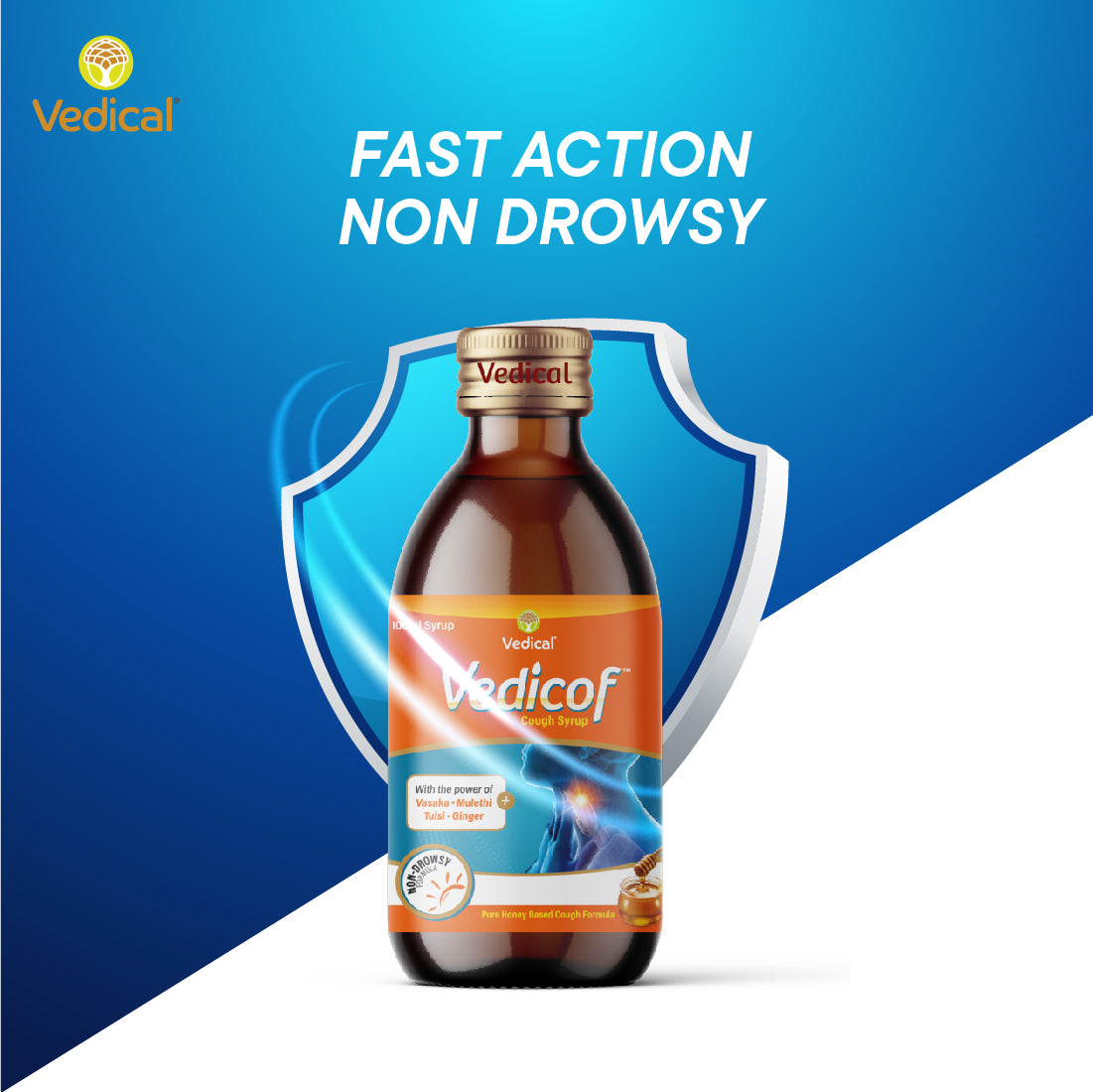Vedicof™ Syrup – Cough & Throat Relief