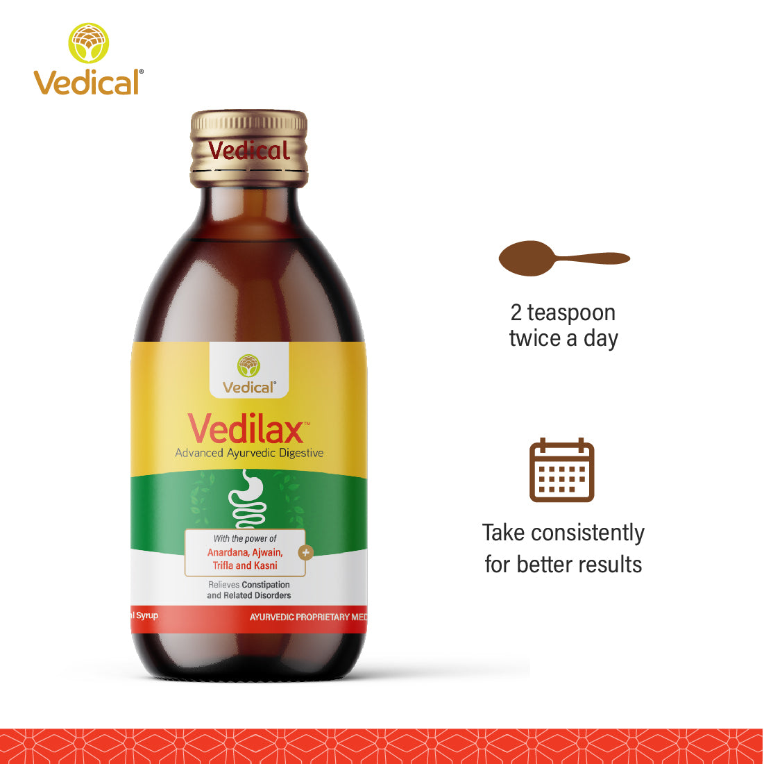 Vedilax – Ayurvedic Digestive Care Syrup 200 ml